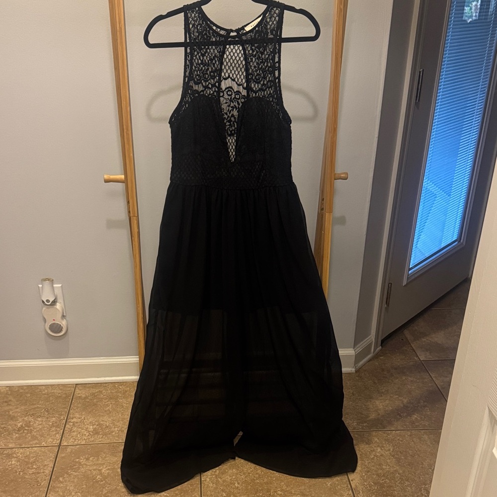 Elegant Black Lace Jumpsuit